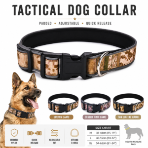 Adjustable Tactical Dog Collar for Dogs CW-145 相册1