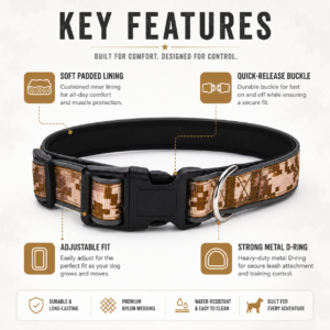 Adjustable Tactical Dog Collar for Dogs CW-145 相册2