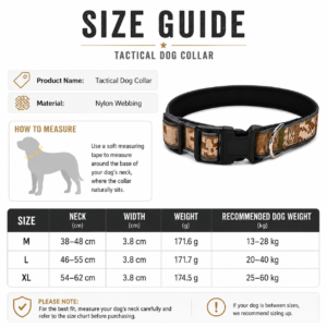 Adjustable Tactical Dog Collar for Dogs CW-145 相册5