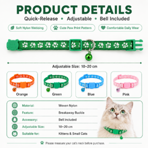 Pet Bell Necklace Collar - Soft neck-friendly design CW-147 相册5