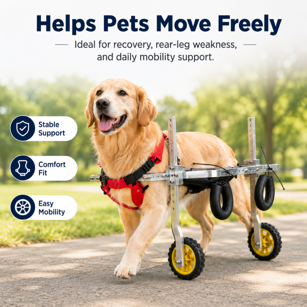 Adjustable Pet Rear-Leg Wheelchair CW-148