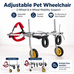 Adjustable Pet Rear-Leg Wheelchair CW-148 相册1