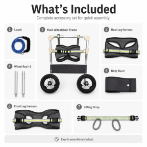 Dog Rear-Leg Recovery Wheelchair for Dogs CW-149 相册3