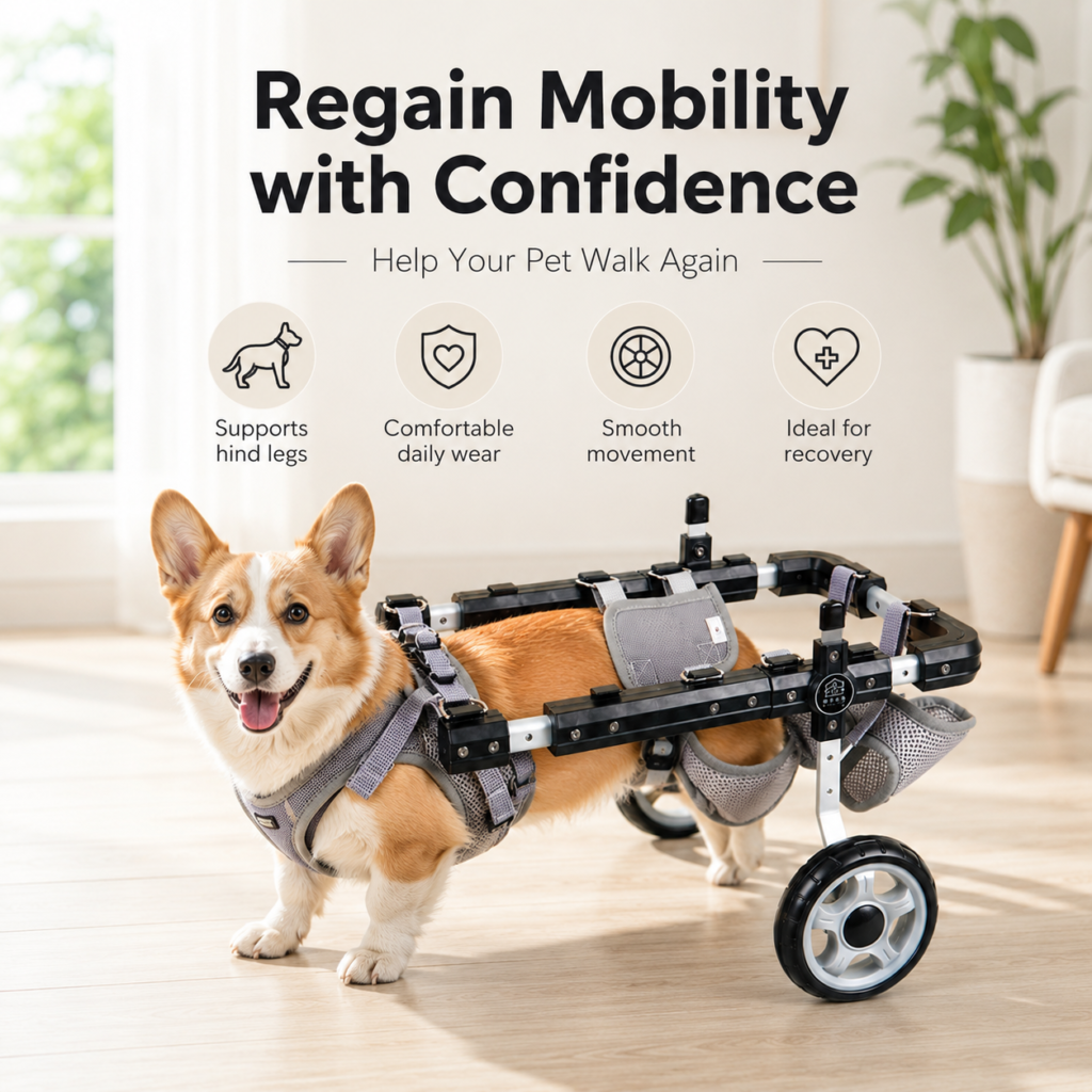 Small Dog and Cat Mobility Wheelchair for Cats And Dogs CW-150