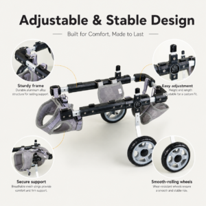 Small Dog and Cat Mobility Wheelchair for Cats And Dogs CW-150 相册4