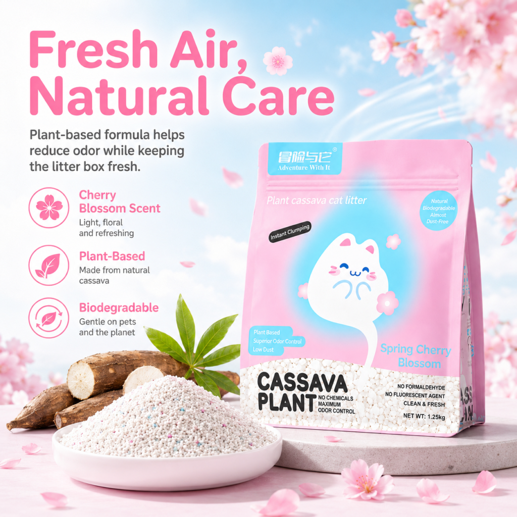 Cassava Cat Litter for Cats CW-151