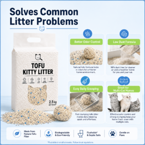Flushable Tofu Mixed Cat Litter for Cats CW-154 相册2