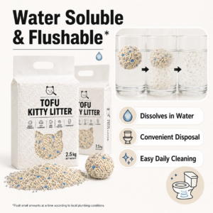 Flushable Tofu Mixed Cat Litter for Cats CW-154 相册4