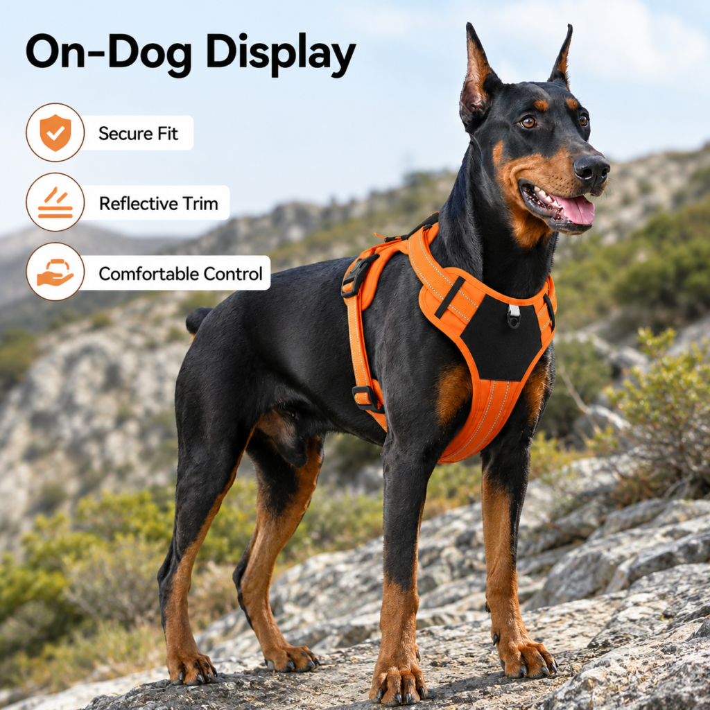 Reflective Tactical Dog Harness for Dogs CW-155
