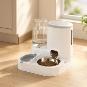 2-in-1 Automatic Pet Food and Water Bowl for Cats and Small Dogs CW-156 相册1