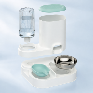 2-in-1 Automatic Pet Food and Water Bowl for Cats and Small Dogs CW-156 相册3
